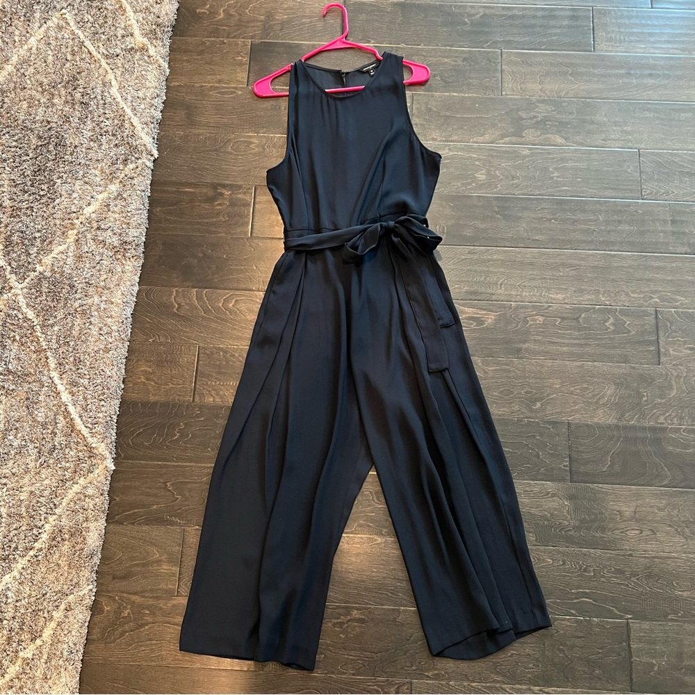 Banana Republic Navy Blue cropped wide leg jumpsuit - size 12